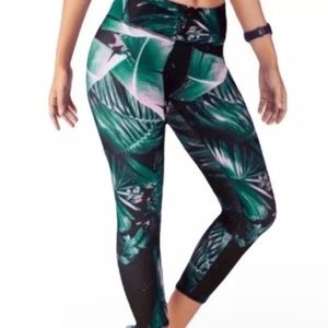 Fabletics Gia Printed Powerlite Capri Leggings in Havana Print